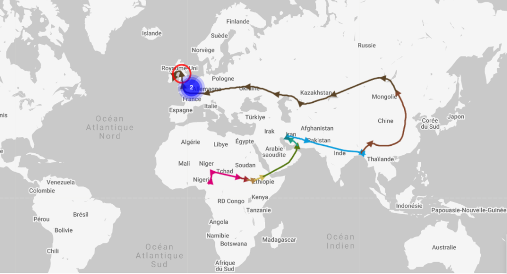 carte migration Haplogroupe R-Z17662