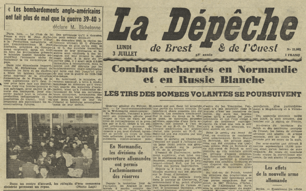Journal La Dépêche de Brest