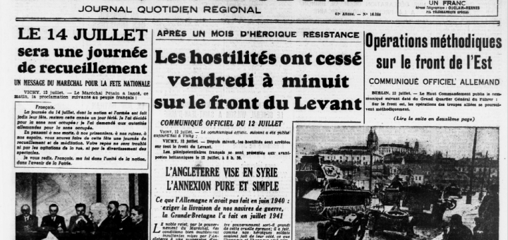 L'Ouest Eclair presse Finistérienne