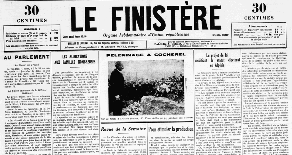 Le Finistère d’Antan